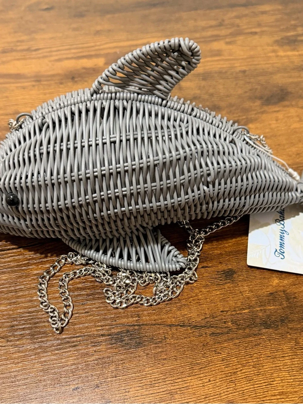 Tommy Bahama Grey Dolphin Crossbody Bag NWT